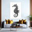 «Graceful Seahorse», dessin abstrait, hippocampe, art mural côtier-1588374113