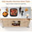 Versatile Outdoor Grill Cart With Storage, Spice Rack, Paper Towel Holder, And Lockable Wheels-249557410