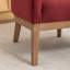 Fauteuil avec pieds en bois massif-131080933