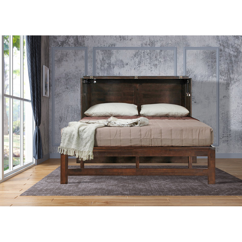 Jarita Solid Wood Storage Bed, Java