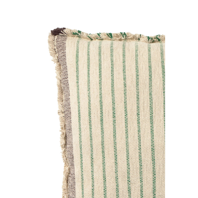 Square Cushion Lines Green