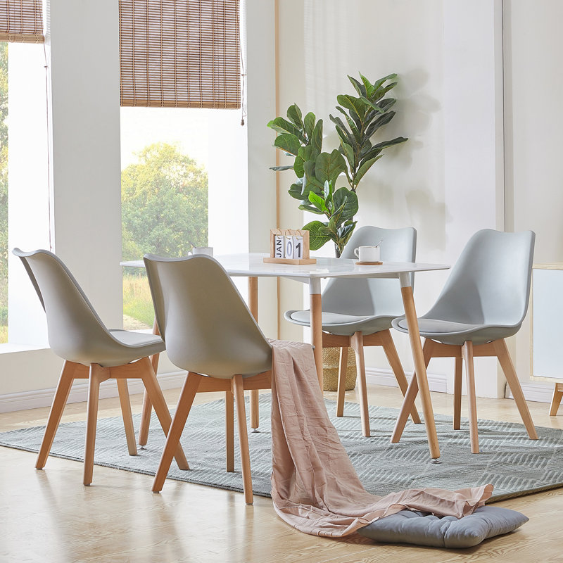 Nero Upholstered Side Chair, Grey