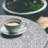 East Urban Home Grey Abstract Fitted Round Tablecloth Taupe Grey-243916414