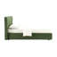 Lit double en chenille vert foncé Cheryl (aucun outil requis)-671500681