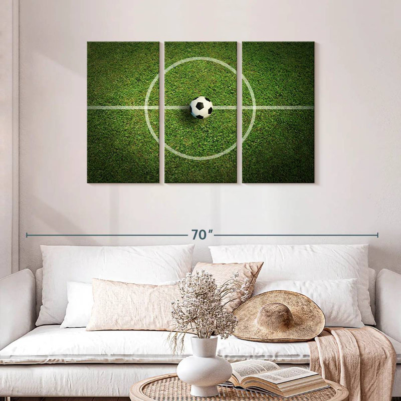 Ballon de football Sireci sur la ligne, H 28 po x l 45 po