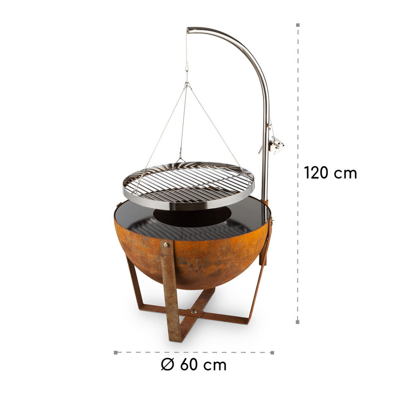 Round Steel Wood Burning Smokeless Fire Pit