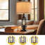 Lampe de table tactile de style industriel 23,75 "avec charge USB, pour la vie, le bureau, le couloir, y compris l'ampoule
