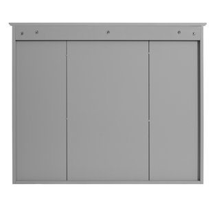 Wall Mounted Bathroom Medicine Cabinet with Mirror and Open Shelves