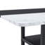Table de salle à manger 71 * 35,4 pouces avec surface à gratter et 8 chaises en cuir artificiel à pieds en métal noir pour les rassemblements sociaux-310792666