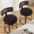 Chic Swivel Leather Upholstered Bar Stool For Ultimate Comfort And Style-1123261744