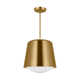 Draper Single Light Steel Dimmable Pendant