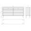Chest of Drawers with Fluted Fronts and Six Drawers-1817916977