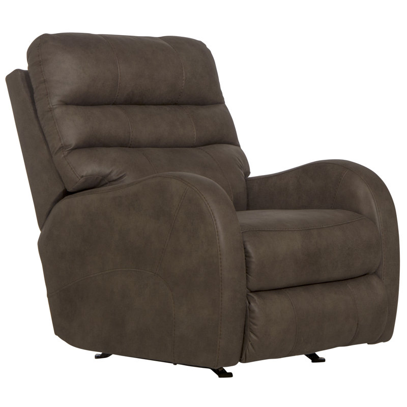 Fauteuil inclinable électrique berçant avec port de charge USB, 100 % polyester taupe