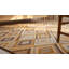 Tapis en laine noué à la main de conception unique 9 pi x 12 pi moutarde / brun / blanc / beige