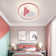 20" Modern Pink/White Cloud Dimmable LED Ceiling Light With Remote Control