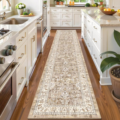 2' x 10' Soft Non Slip Kitchen Rug Vintage Mat