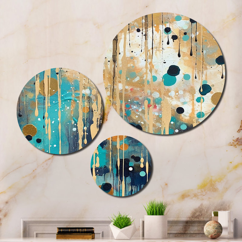 Abstract Wall Decor on Metal