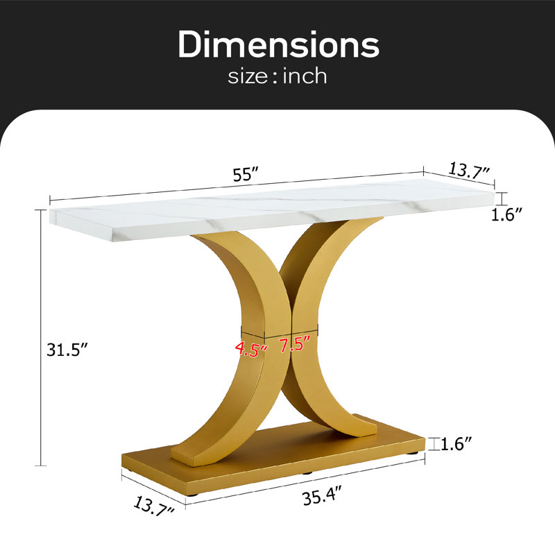 Aundrey 55'' Console Table