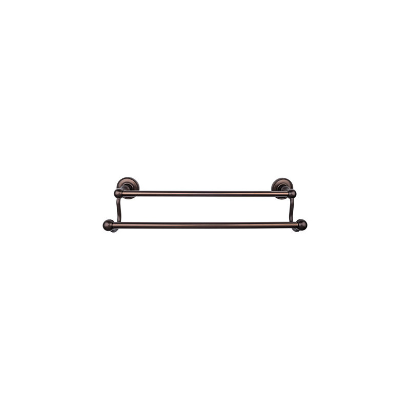 Edwardian Bath Double 26 1/2" Wall Mounted  Towel Bar, Oiled Rubbed Bronze