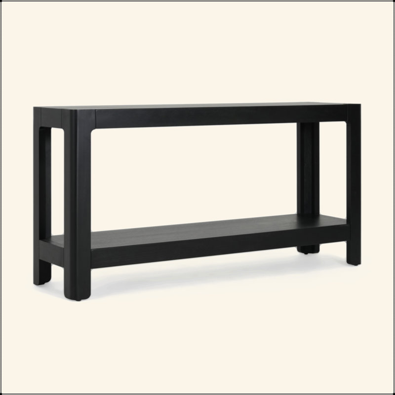 Console de style campagnard Mirod, Noir
