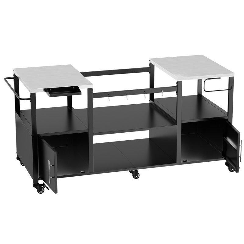 Grande table de barbecue en métal Big Egg