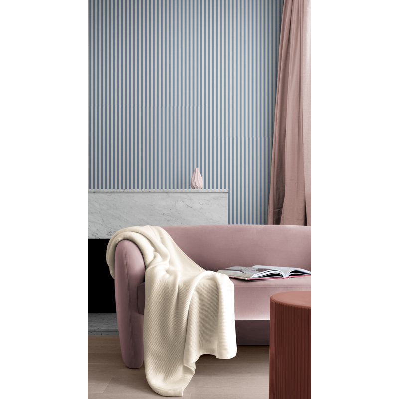 Rouleau de papier peint lisse L 32,7 pi x l 20,5 po Plano, Bleu très foncé