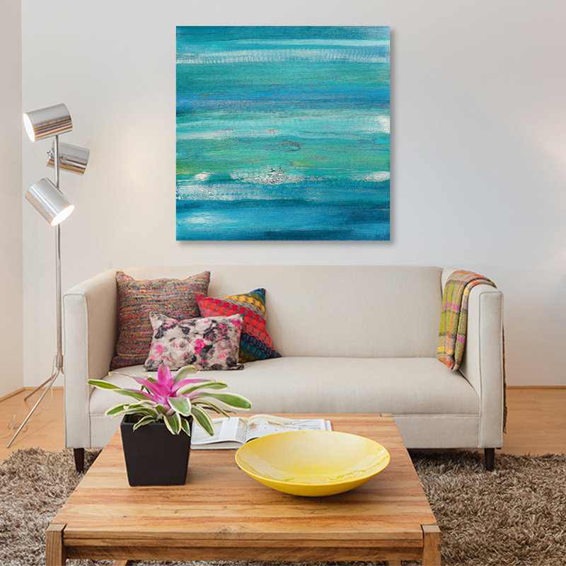 «Fluidité», reproduction d'art sur toile, H 12 po x l 12 po x P 0,75 po, Toile tendue, Pas de tapis
