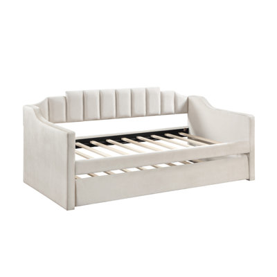 Velvet Daybed With Trundle Upholstered Tufted Sofa Bed,  Both Twin Size -  STYLISH, OKKK612-W876S00096