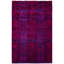 Overdyed Hand-Knotted Wool Modern-Contemporary Purple Area Rug 4' 0" x 6' 4"