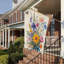 Drapeau de bienvenue bouquet botanique, 35 x 24 pouces, pour décoration saisonnière / décoration intérieure