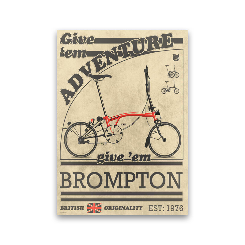 Brompton Adventure - Print, No Framed, 84cm H x 60cm W x 1cm D