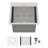 15" L x 15" W Drop-In Bar Sink Single Bowl Stainless Steel Bar Kitchen Sink Workstation with Accessories