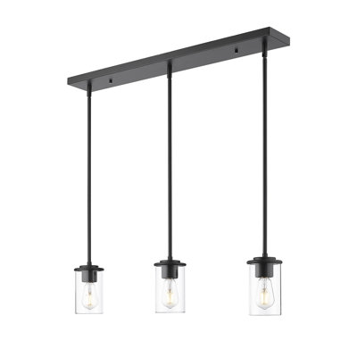 Luminaire suspendu pour îlot de cuisine 3 lumières Sunnah