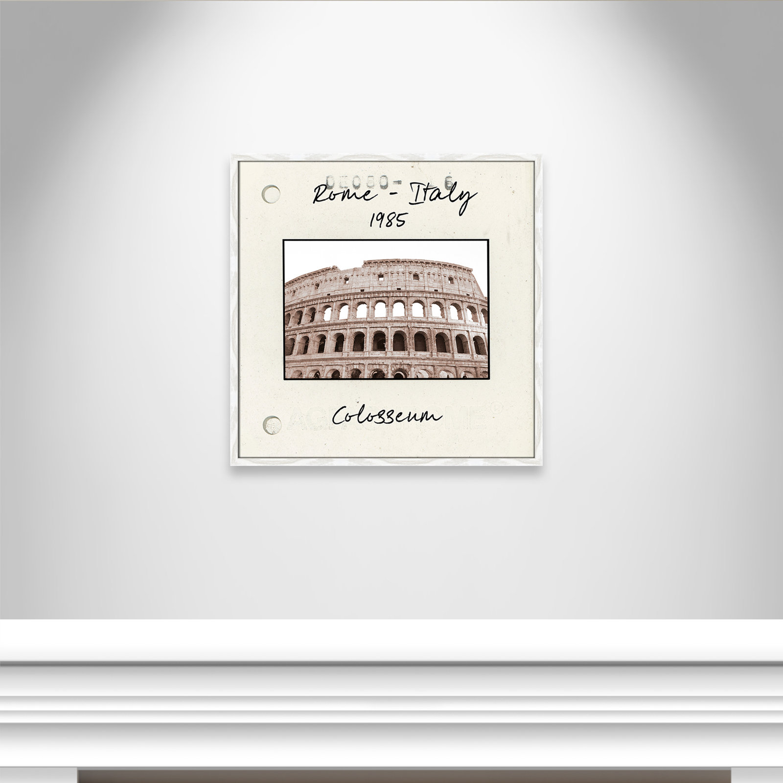 Ritona "Rome, Italy - Colosseum" Print, White Single Picture Framed Paper, 27.5" H x 27.5" W x 0.75" D