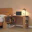 L Shaped Corner Computer Desk,360° Rotating Home Office Desk-500173554