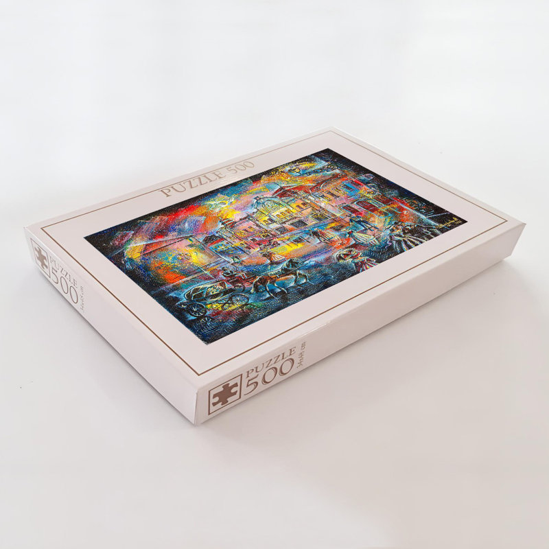 500 pièces en carton, 100% carton, 500 pièces, 18,9 x 13,4 pouces | Taille de la boîte: 13,2 po x 9,1 po x 2,0 po | Parfait pour le plaisir et la détente en famille, pièces durables de haute qualité pour un assemblage facile, cadeau idéal pour les amateurs de casse-tête