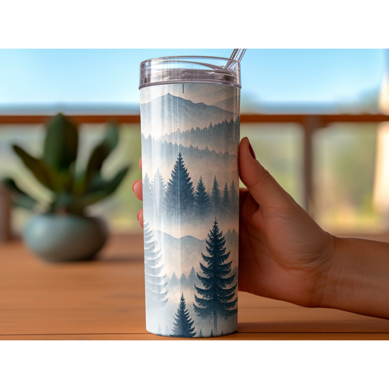 Choose Handmade Tumblers 591ml Vacuum Insulated Stainless Steel (18/8) Travel Tumbler with Straw