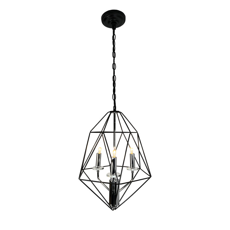 3 - Light Dimmable Tiered Chandelier