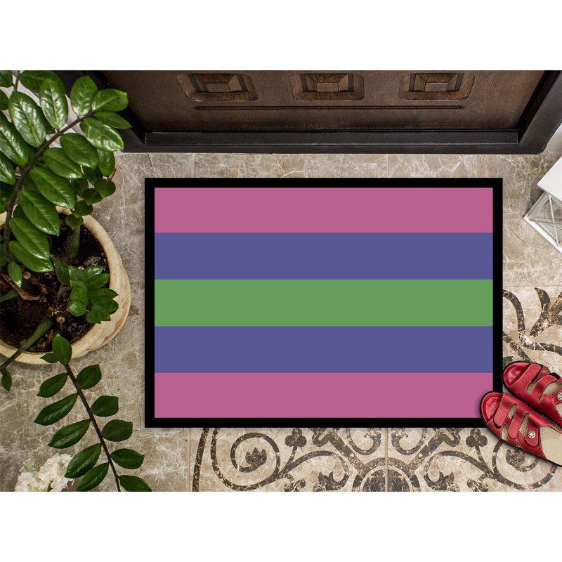 Tapis de porte USA Gay Pride, l 24 po x L 36 po, Fierté trigenre