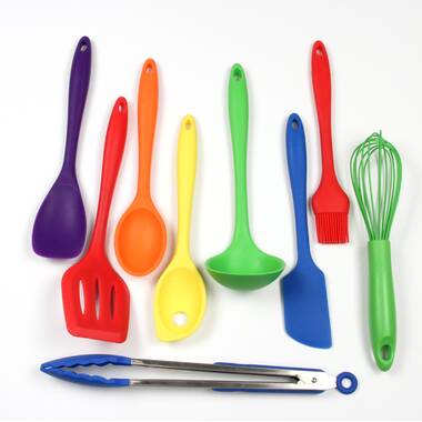 Le Creuset Silicone Craft Series Utensil Set with Stoneware Crock