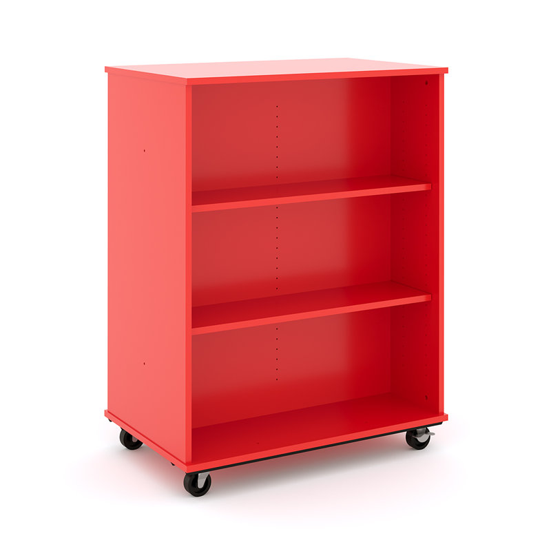 Chariot d'apprentissage avec roues, Rouge, H 48 po x l 36 po x P 23 po