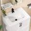 Comptoir de salle de bain à comptoir simple 30 po x l 22 po avec comptoir en pierre en résine et comptoir en pierre