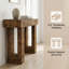 Console à lumière DEL avec station de charge, table d'entrée en bois moderne à 4 tiroirs 47,24 "-330697304