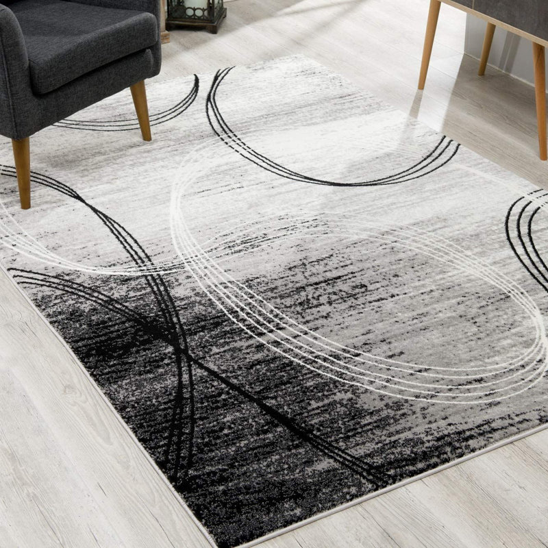 Abstract Indoor Rug, Rectangle 4' x 6'