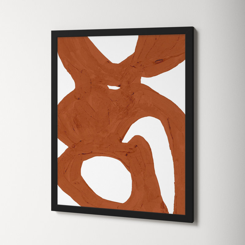Copper Harmony 1 by Andrea Stokes, 38" H x 30" W x 1.25" D, Black Framed