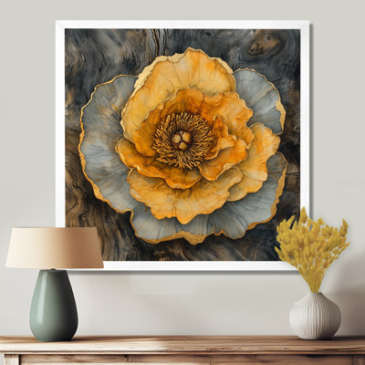 «Autumn Mums Flowers On Onyx Crystal River III», art mural «Mums»