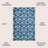 Mashawna Blocks Modern Geometric Navy/White Rug-1302423064