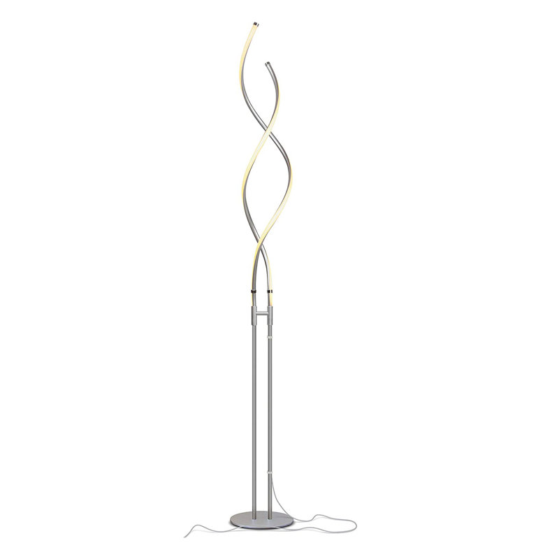 Embrace 60" Matte Nickel Industrial LED Floor Lamp