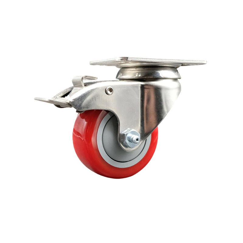 Polyurethane Casters, Red