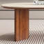 Table basse en pierre blanche avec pierre ovale-333406238-333406236